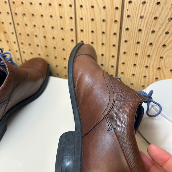 Ted Baker Brown Leather Oxfords with Blue Laces main image 4